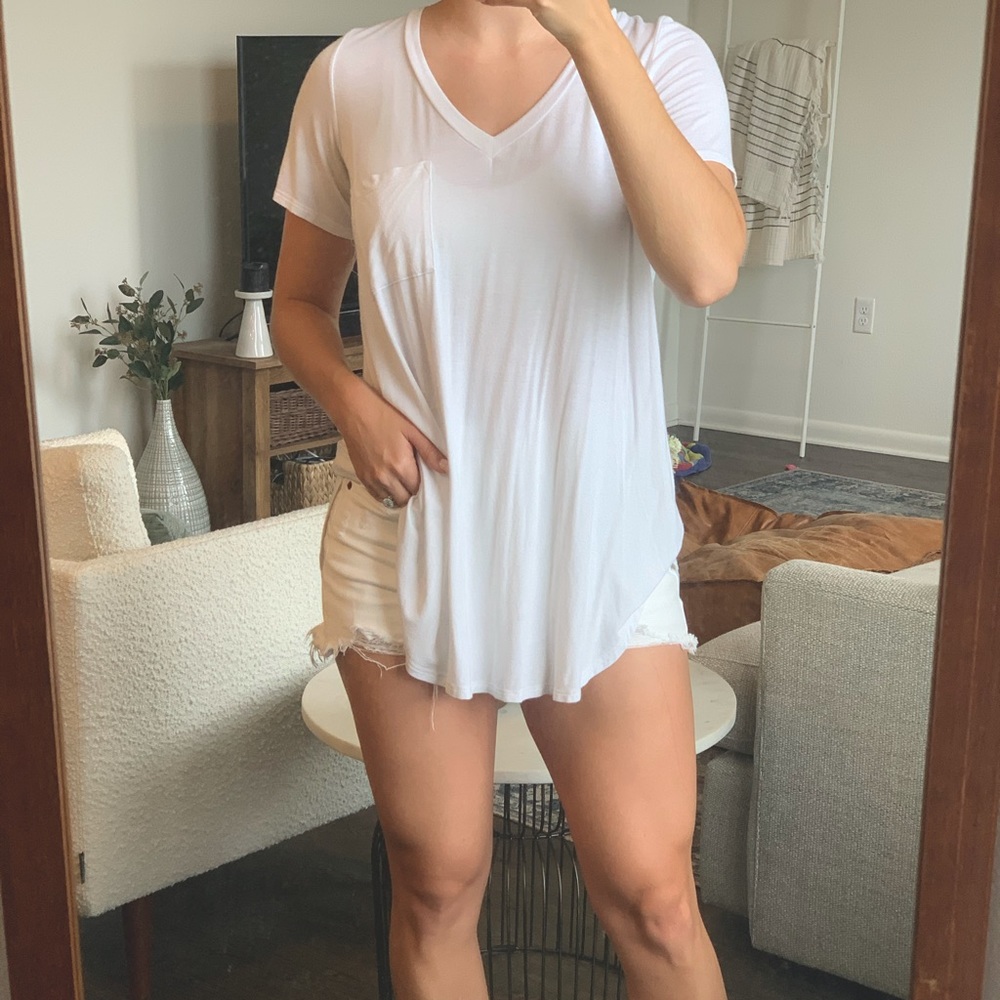 White high low T-shirt